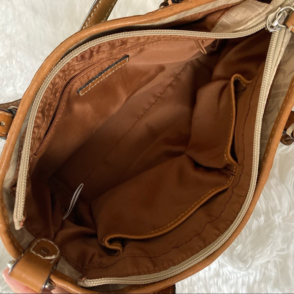 Fossil | Patchwork/ Weave Leather Multi Color Bag - image 8